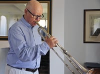 Dr Who trumpet musician in concert