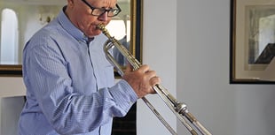 Dr Who trumpet musician in concert