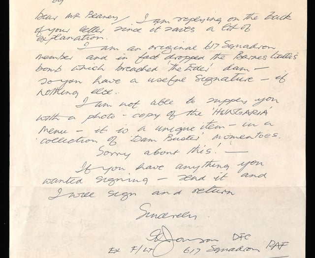 Letter from Second World War hero goes to auction