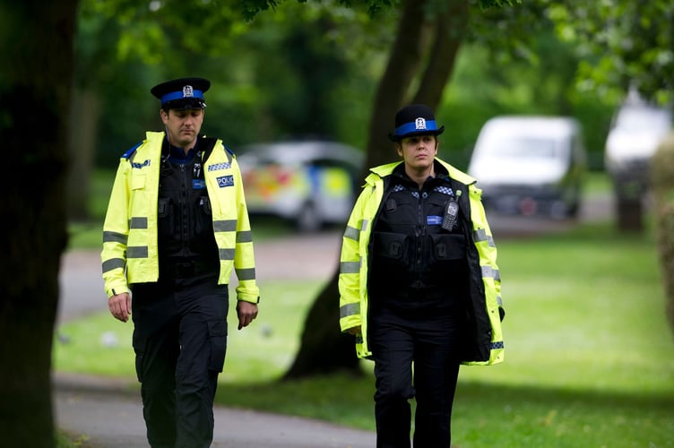 Surrey Police officers