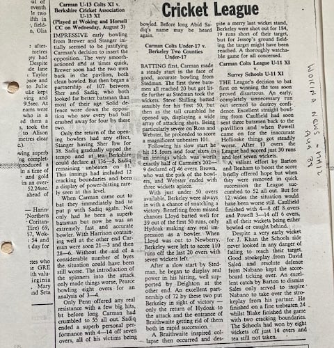 News & Mail cutting from August 1988 