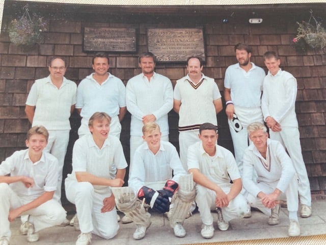 West Byfleet men’s team from the 1980s