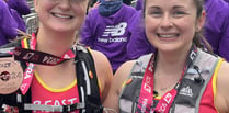 London Marathon sisters raise £3,000 for breast cancer charity