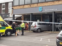 Shoppers given a fright as car smashes into Co-op supermarket