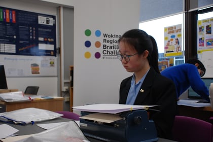 Woking High pupils excel in international Braille competition 