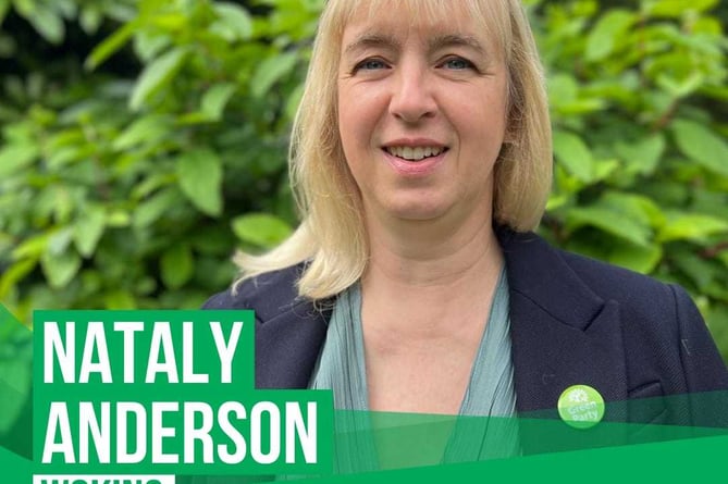 Nataly Anderson is the Green Party candidate for Woking