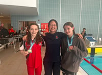 Regional competition medals for Woking Swimming Club under-15s