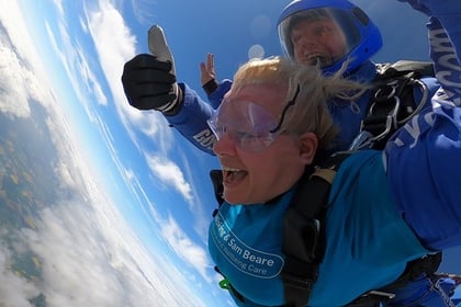 A skydive to remember a son