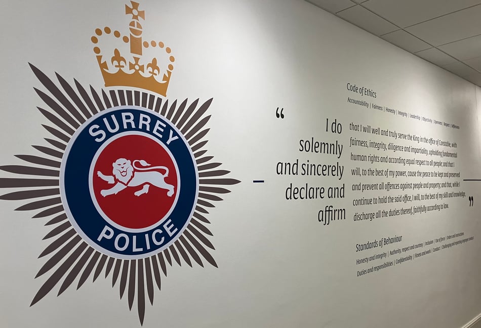 Surrey police officer dismissed for rape 'jokes' on night out