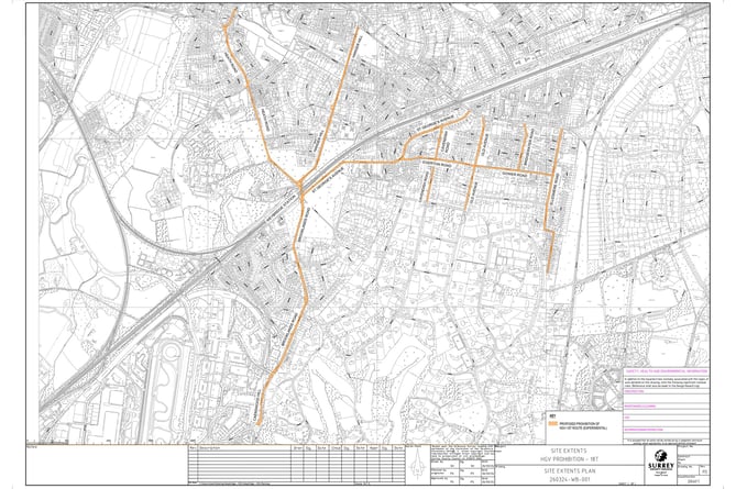 Weybridge Experimental HGV Prohibition