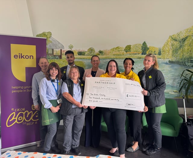 Addlestone charity receives donation from supermarket 