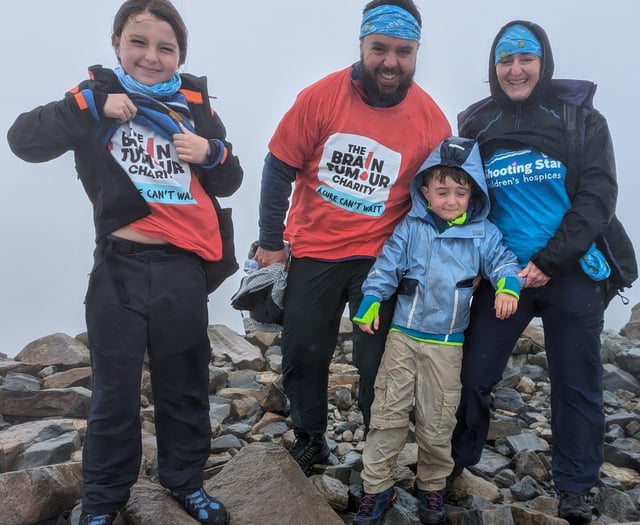 Noah, 10, is climbing mountains for brain tumour charity 