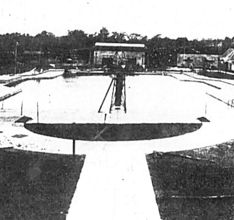 Woking's open-air pool shortly after opening in 1935