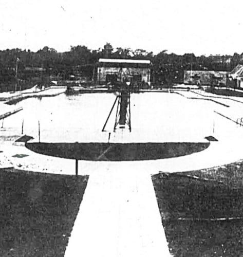 Woking's open-air pool shortly after opening in 1935