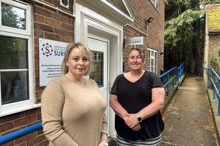 Police and Crime Commissioner Lisa Townsend with Head of ASB and Partnerships Jo Grimshaw