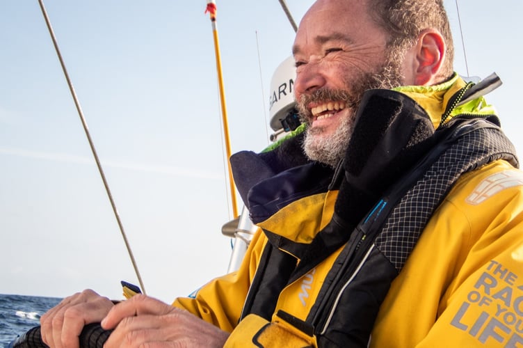 Oliver at the helm of Ha Long Bay, Viet Nam (Clipper Ventures Plc)