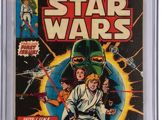 Star Wars comic book with an iconic cover by Howard Chaykin