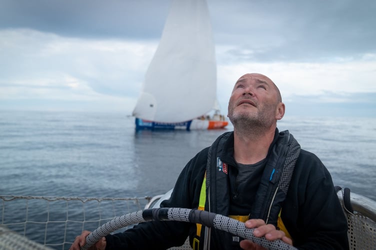 Oliver onboard Ha Long Bay, Viet Nam during the race 