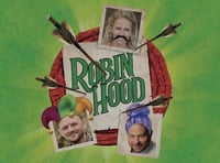 This year's cast for Yvonne Arnaud's Robin Hood panto 