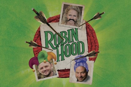 This year's cast for Yvonne Arnaud's Robin Hood panto 