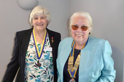 Rotary Club's new president and swimathon update