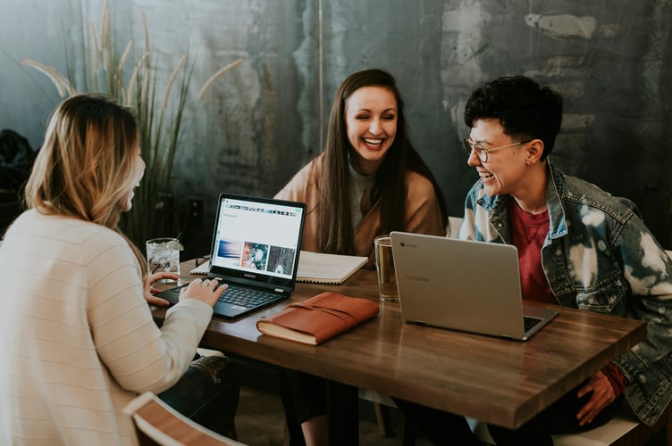 young professionals stock image