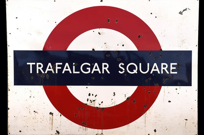 Trafalgar Square tube sign 