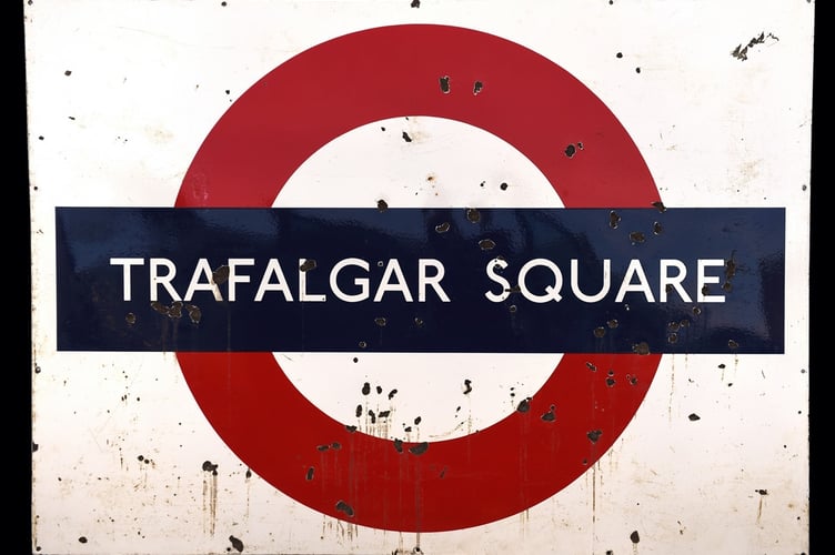 Trafalgar Square tube sign 