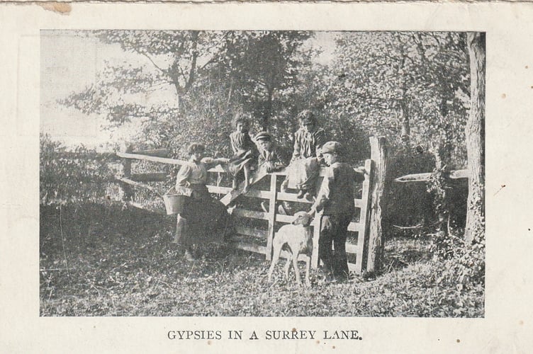 Gypsies in a Surrey lane