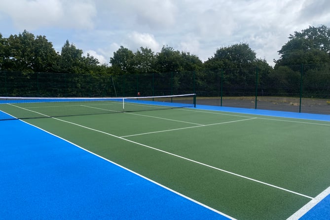 The newly renovated tennis courts have been reopened to the public 