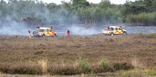 Caution urged after fire at Chobham Common 