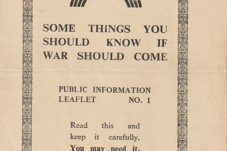 Second World War public information leaflet