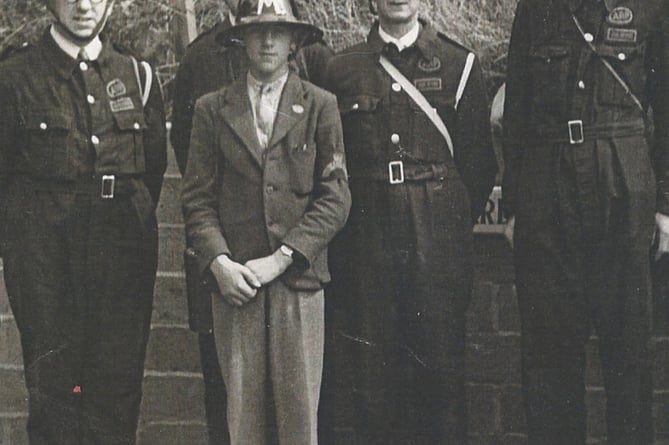 ARP wardens and their messenger boy from Rydes Hill, Guildford