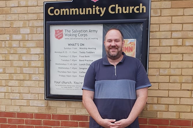 Darren Green, community manager at The Salvation Army in Woking 