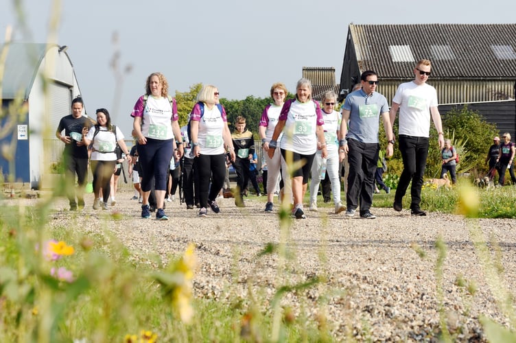 The walk was five miles and took place at Stokes Farm Barn in Wokingham 