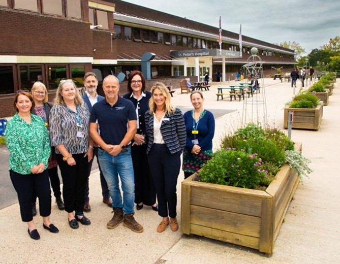 Vibrant planter displays help brighten St Peter's Hospital 