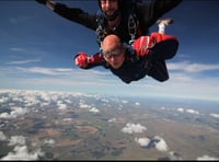 Woking chef takes on stirring skydive challenge for charity