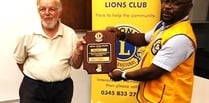 Lions Club member honoured with humanitarian award