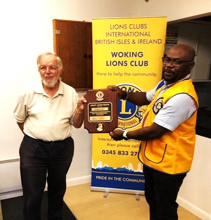 Lions Club member honoured with humanitarian award