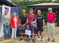 Care home residents hand out the prizes in tennis tournament 