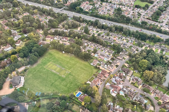 Views of the Surrey Heath constituency from the plane 