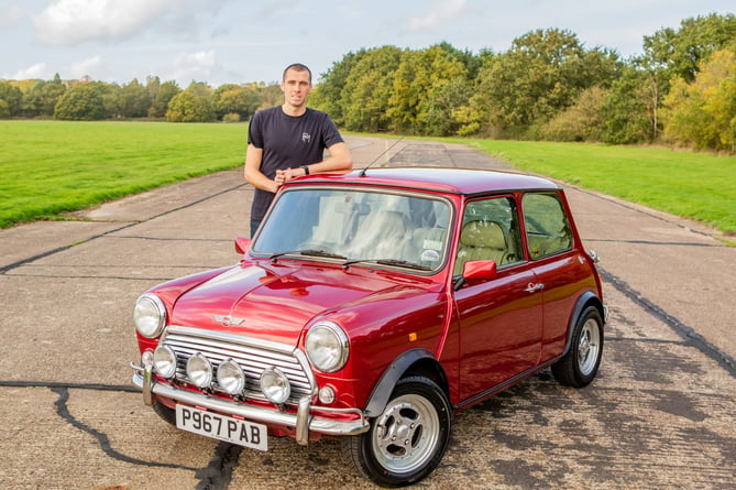 Phil Mires with an example of the classic Minis he deals in