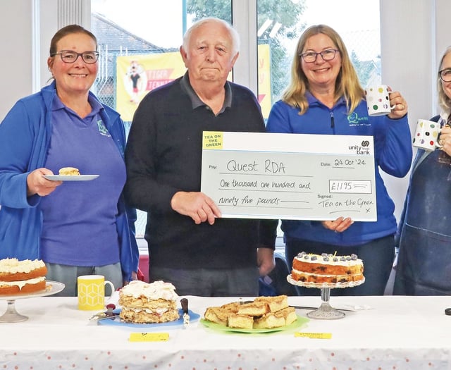 Tea on the Green sessions raise more than £1,000 for local charity