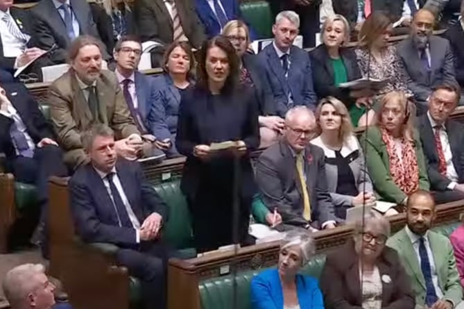 Esher and Walton MP Monica Harding asking about SEND funding during PMQs on 6 November 2023