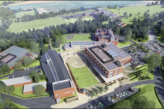 The proposed redevelopment of Mount Browne, Surrey Police's headquarters, near Guildford.