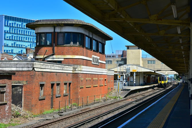 Train at Woking station