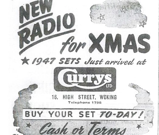 Woking News & Mail advert from Dec 20 1946 