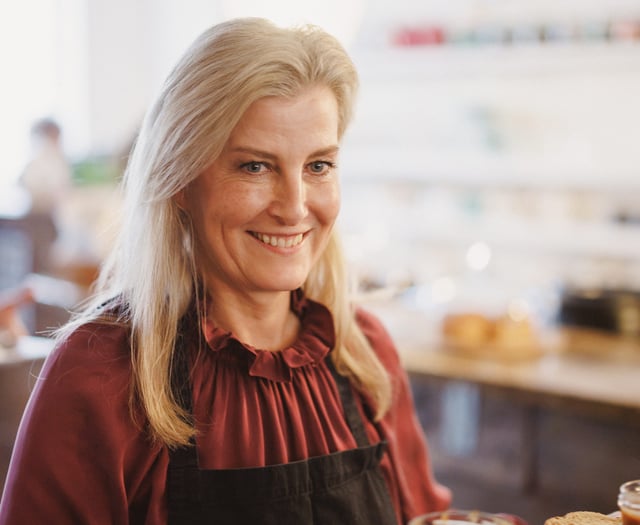 The Duchess of Edinburgh volunteers at a local  charity 