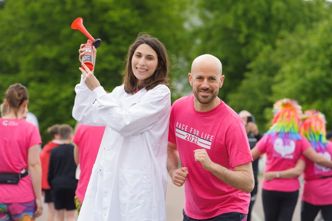 Dr Chiara Pirillo of the Cancer Research UK Beatson Institute and husband Dino