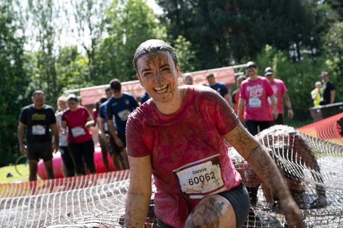 Pretty Muddy is a mud splattered 5k obstacle course